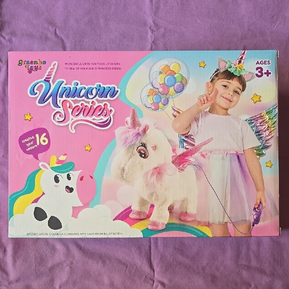 Unicorn Series Plush Toy - White and Pink